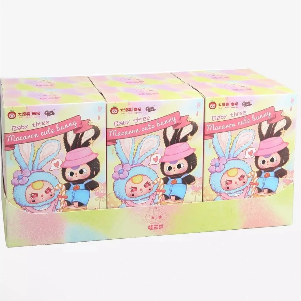 Baby Three Macaron 🐰 Blind Box Plush Bag Pendant/ keychain/bag charm✨SEALED✨